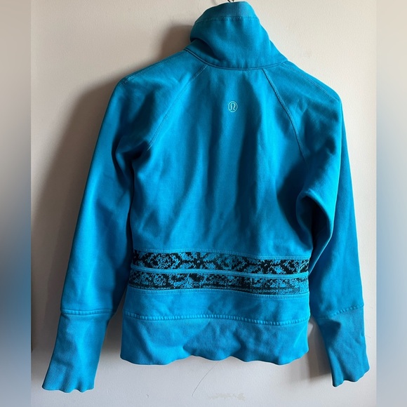 Lululemon Blue Zip-up Scuba Jacket - Size 8 - Picture 8 of 11